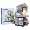 Blue Kitchen with Light and Sound Function + Accessories