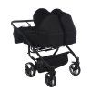 Kočárek pro dvojčata Junama DUO 78cm – Černá