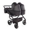 Kočárek pro dvojčata Junama DUO 78cm ECO – Černá