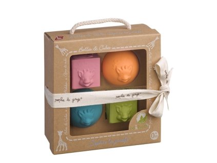 Vulli Set 2 míčků & 2 kostek žirafa Sophie 220119