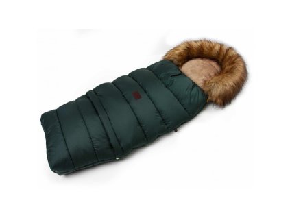 Jasmine Zimní fusak s kožíškem Smaragd