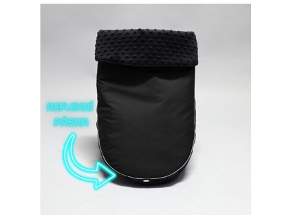 Kidiloo Nánožník Thule Glide-reflex + pásky Černá-Černá