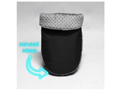 Kidiloo Nánožník Thule Glide-reflex + pásky Černá-Tmavě šedá