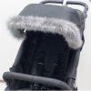 EasyWalker Kožešina na stříšku kočárku Tmavě šedá