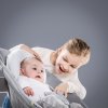 Hauck Křesílko Alpha 2v1 Stretch Grey