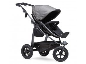 Mono combi pushchair air wheel prem. grey