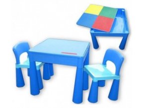 Tega Dětský set Mamut 2 židle a stůl MODRÝ