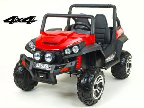 DĚTSKÁ ELEKTRICKÁ DVOUMÍSTNÁ BUGGY V TWIN 4X4 S 2.4G DÁLKOVÝM OVLÁDÁNÍM ,ČERVENÁ