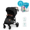KINDERKRAFT Kočárek sportovní Grande LX Black + koš na pleny Angelcare