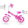 Dětské odrážedlo kolo Milly Mally Dragon s brzdou pink1