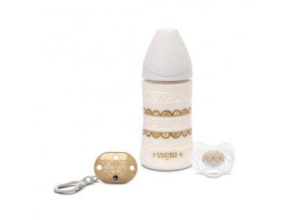 HC GOLD SET LÁHEV 270 ml + DUDLÍK 0-4m + KLIP