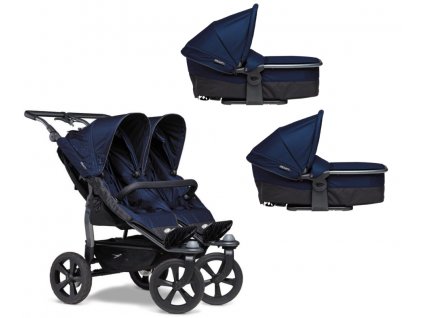 1272832 tfk sportovni kocarek duo stroller air wheel navy 2x hluboka korba duo navy