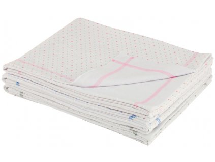 ESITO Letní dětská deka dvojitá bavlna Hvězdička - 75 x 100 cm / růžová ESDEKLETBAHVEZ