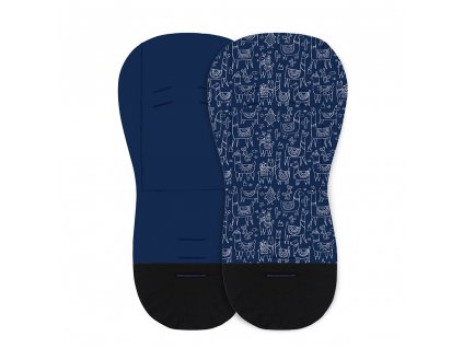 PETITE&MARS Vložka do kočárku Foamy Blue Lama