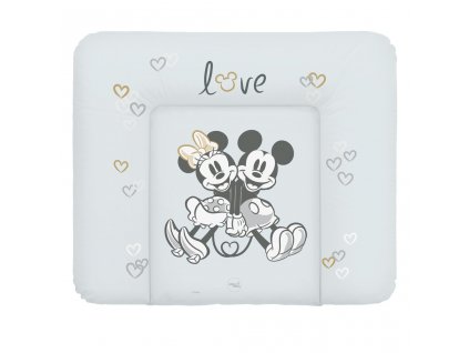 CEBA Podložka přebalovací měkká na komodu (85x72) Disney Minnie & Mickey Grey