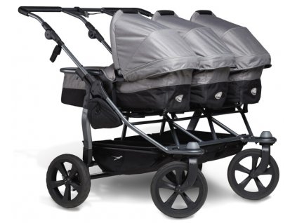 TFK kombinovaný kočárek pro trojčata Trio combi pushchair - air chamber wheel