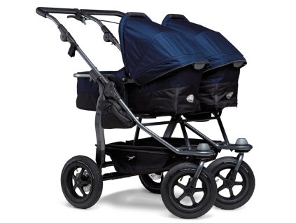 TFK kombinovaný kočárek Duo combi pushchair - air wheel navy