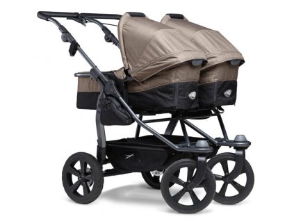 TFK kombinovaný kočárek Duo combi pushchair - air chamber wheel brown