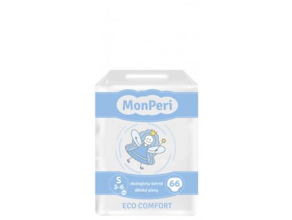 MonPeri jednorázové pleny 3-6 kg ECO comfort S