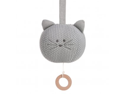 Lässig BABIES hudební hračka Knitted Musical 2023 Little Chums cat