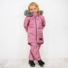 ESITO Dívčí zimní softshellový kabát s beránkem Antique pink - 98 / antique pink