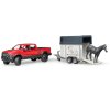 Bruder RAM 2500 power wagon s přívěsem na koně
