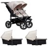 TFK kombinovaný kočárek TFK set duo2 frame 2025 - air wheel carrycot + seat sand