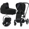 Kočárek CYBEX Set Priam Chrome Black Seat Pack 2021 včetně Cloud Z i Size, deep black 1