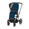 Kočárek CYBEX Set Priam Chrome Black Seat Pack 2021 včetně Cloud Z i Size, mountain blue 2