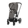 Kočárek CYBEX Set Priam Chrome Black Seat Pack 2021 včetně Cloud Z i Size, soho grey 2