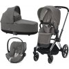 Kočárek CYBEX Set Priam Chrome Black Seat Pack 2021 včetně Cloud Z i Size, soho grey 1