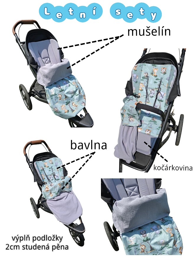 Letní mušelínové sety