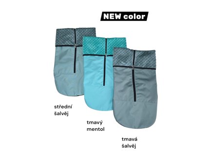 Nepromokavé nepadací deky jaro / podzim se zipem uprostřed jednobarevné