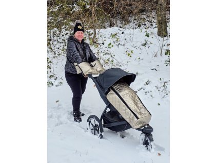 Nánožník na sportovní kočárek ŠAMPAŇ