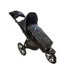 Nánožník na sportovní kočárek ČERNÝ LESK