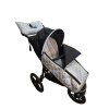 Nánožník na sportovní kočárek STŘÍBRNÝ HOLOGRAFICKÝ