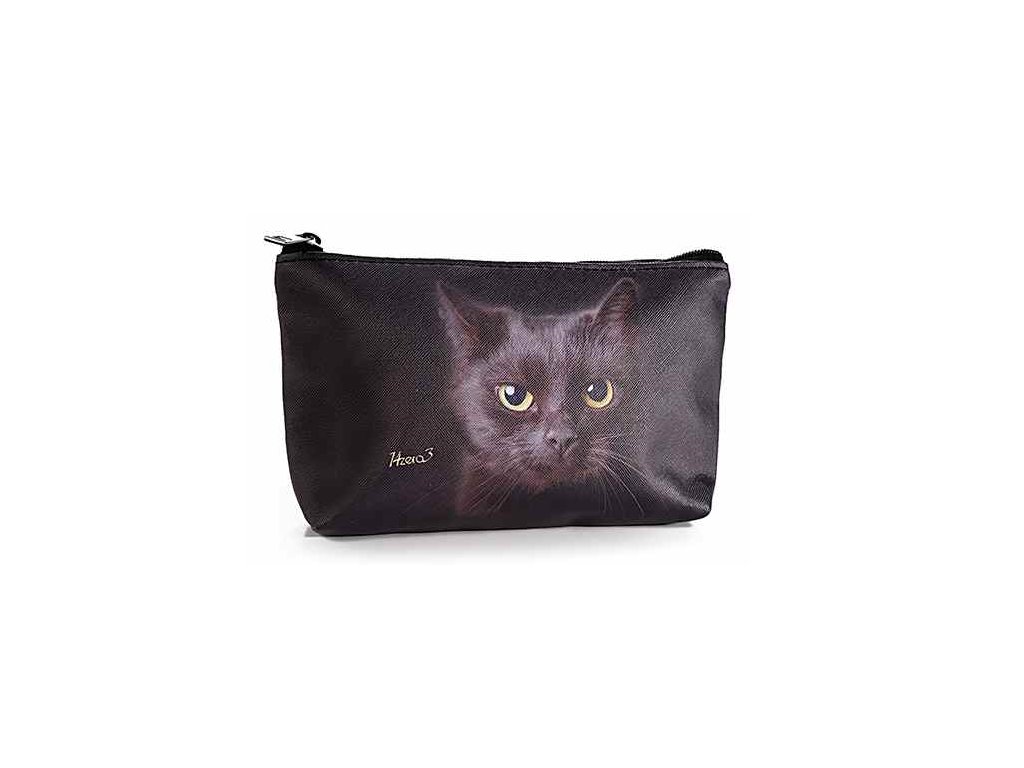 kosmětická taška kočka s kočkou kočičí černá kočka
