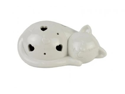 svítící led kočka s kočkou kočičí s kočkami keramika srdce