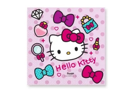 ubrousky papírové kočka s kočkou kočičí s kočkami hello kitty