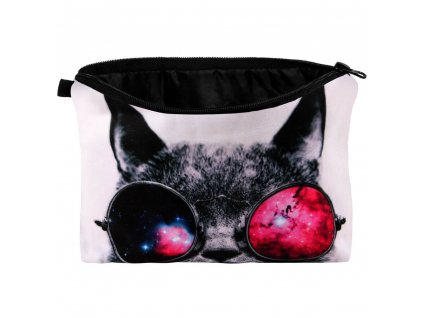 kosmetická taška toaletní kočka s kočkou kočičí s kočkami brýle