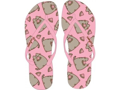pusheen žabky flip flops pantofle kočka s kočkou kočičí s kočkami