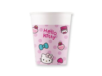 kelímek hello kitty papírový party kočka s kočkou kočičí kotě