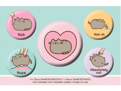 odznak placka badge odznaky kočka s kočkou kočičí s kočkami pusheen cat