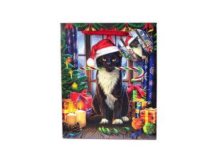 taška dárková kočka s kočkou kočičí s kočkami vánoce vánoční lisa parker magická