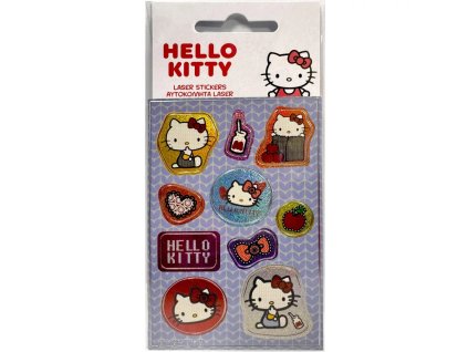 holografické samolepky nálepky kočka s kočkou kočičí s kočkami hello kitty