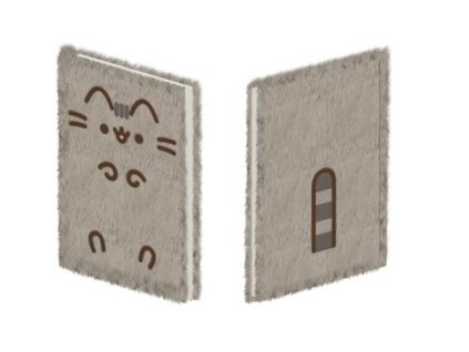 blok notes diář plyšový plyš kočka s kočkou kočičí s kočkami pusheen 2