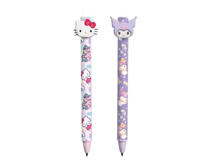 tužka propiska pero kočka s kočkou kočičí s kočkami hello kitty kuromi gumovací