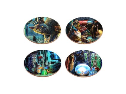 podtácek podložka kočka s kočkou kočičí s kočkami magické magie kouzelnice lisa parker