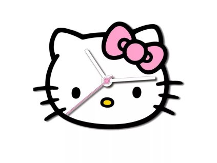 hodiny kočka s kočkou kočičí s kočkami nástěnné hello kitty