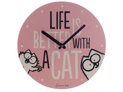 Nástěnné hodiny kočka Simon's Cat